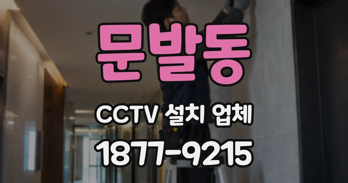 문발동 CCTV 설치 업체
