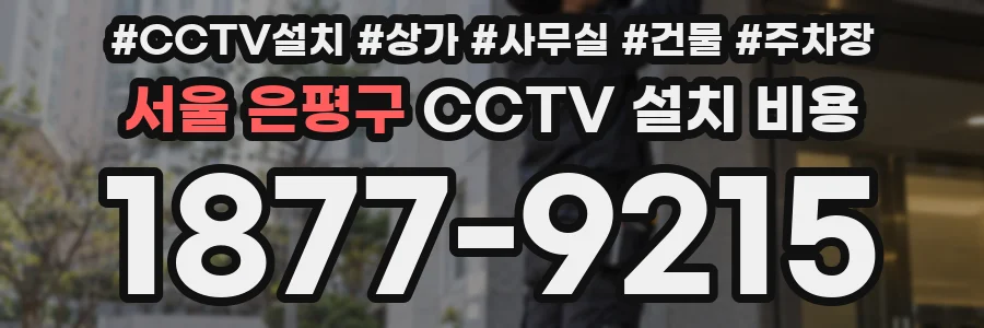 서울 은평구 CCTV 설치 비용