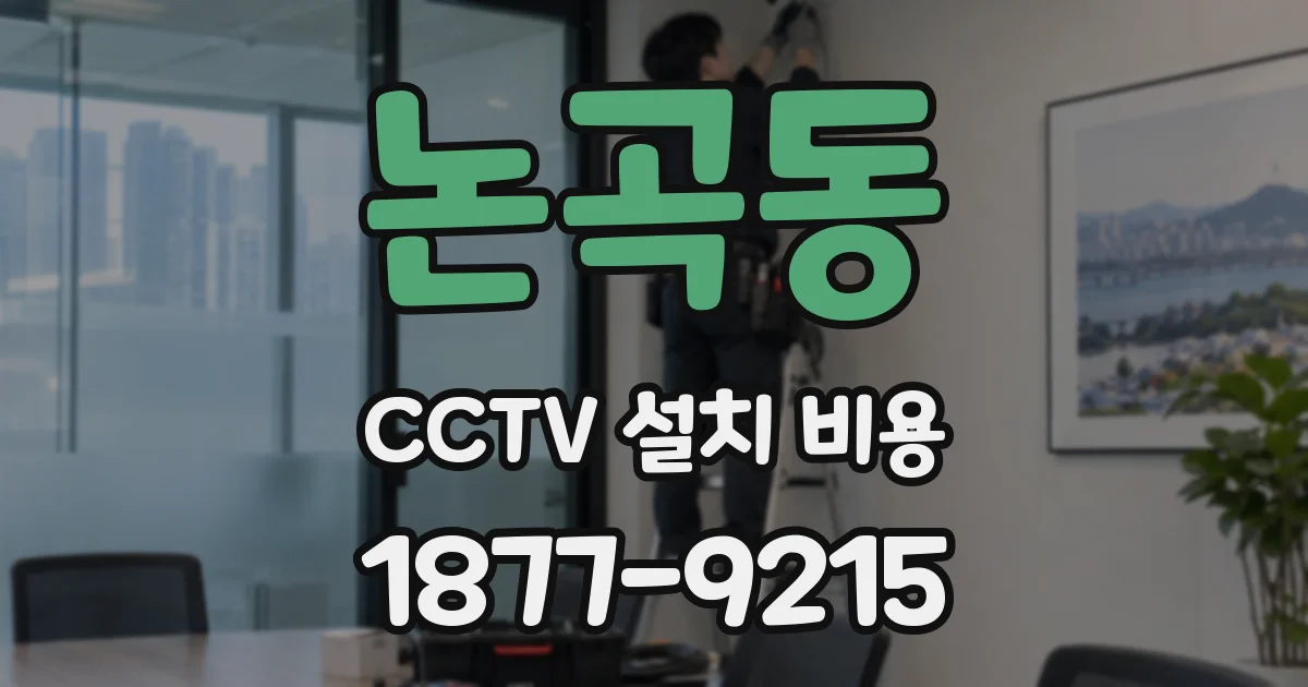 논곡동 CCTV 설치 비용