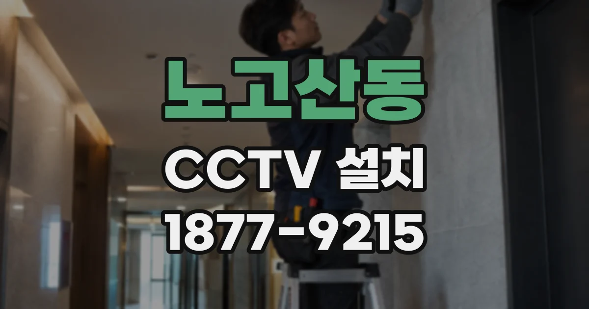노고산동 CCTV 설치