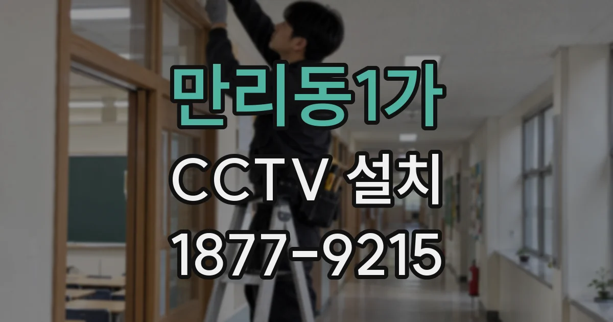 만리동1가 CCTV 설치