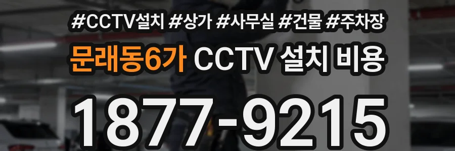 문래동6가 CCTV 설치 비용