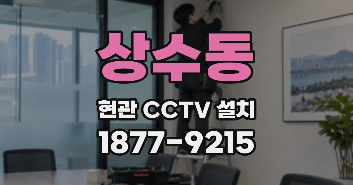 상수동 현관 CCTV 설치
