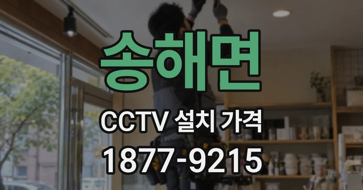 송해면 CCTV 설치 가격
