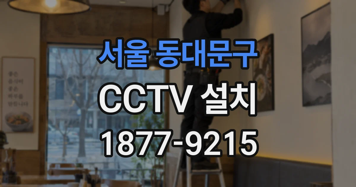 서울 동대문구 CCTV 설치