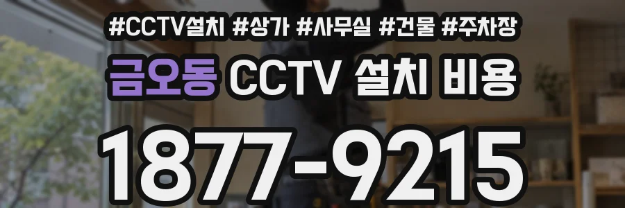 금오동 CCTV 설치 비용