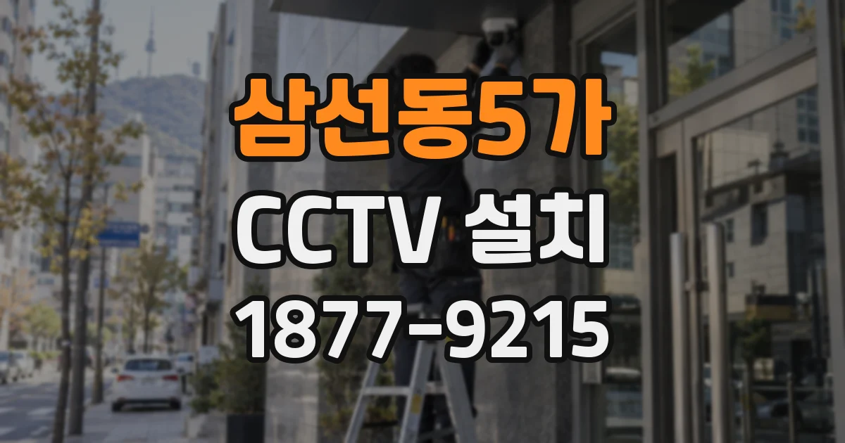 삼선동5가 CCTV 설치