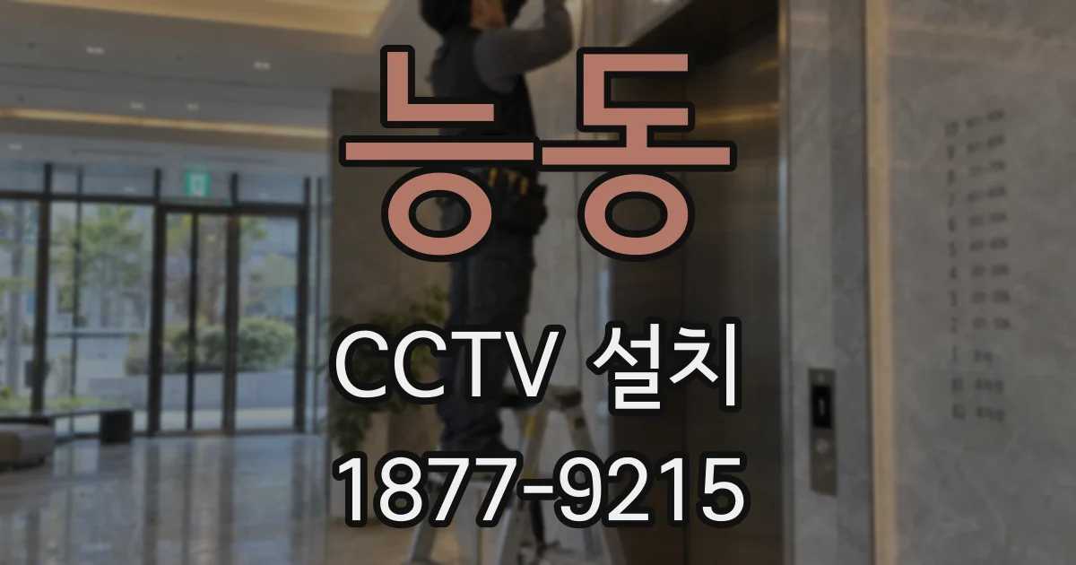 능동 CCTV 설치