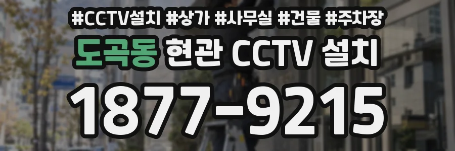 도곡동 현관 CCTV 설치