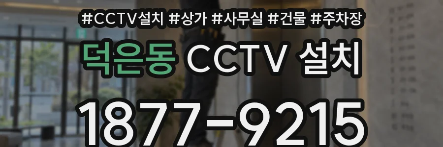 덕은동 CCTV 설치