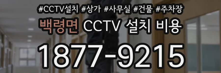 백령면 CCTV 설치 비용