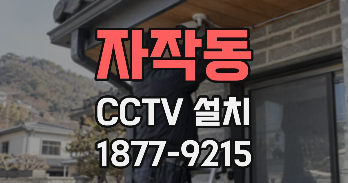 자작동 CCTV 설치
