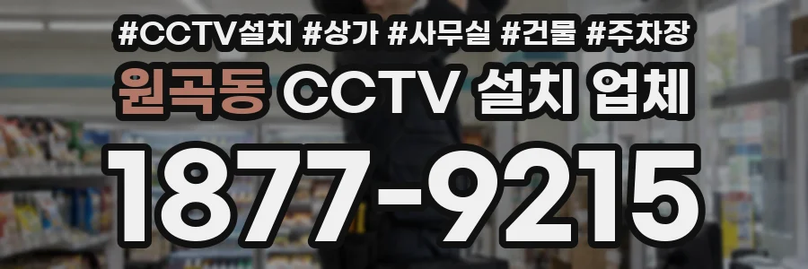원곡동 CCTV 설치 업체