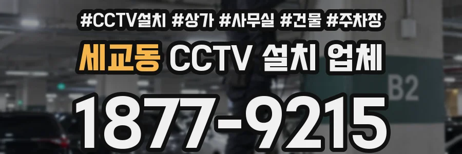 세교동 CCTV 설치 업체