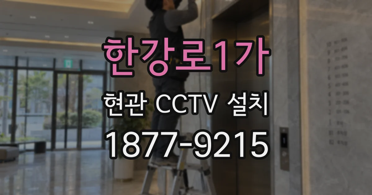 한강로1가 현관 CCTV 설치