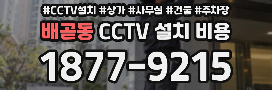 배곧동 CCTV 설치 비용