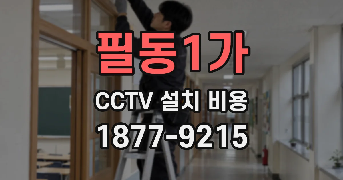 필동1가 CCTV 설치 비용