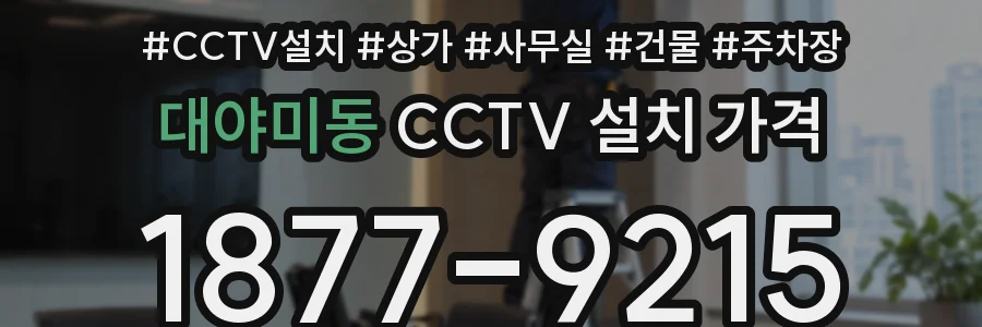 대야미동 CCTV 설치 가격