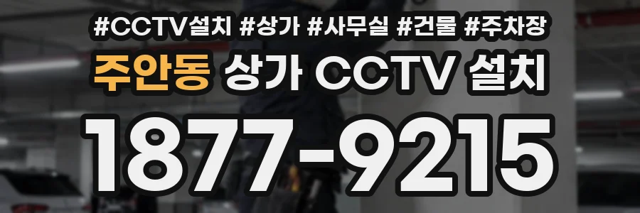 주안동 상가 CCTV 설치