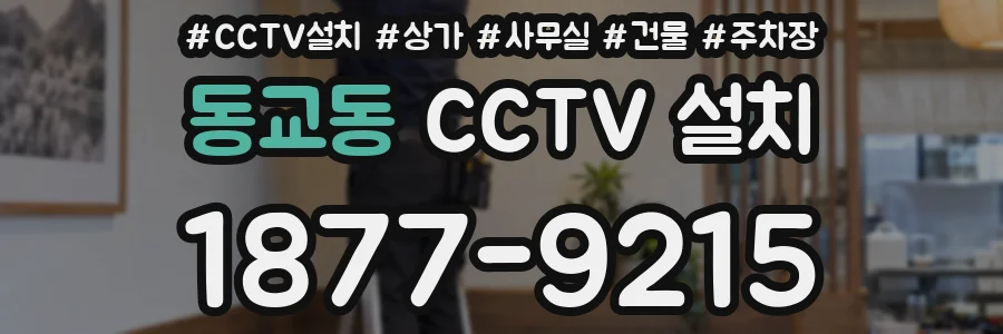 동교동 CCTV 설치