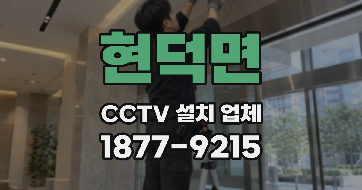 현덕면 CCTV 설치 업체