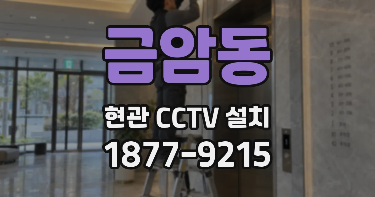 금암동 현관 CCTV 설치