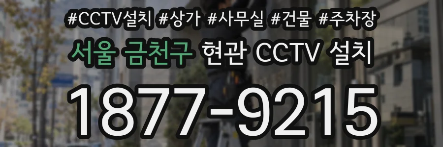 서울 금천구 현관 CCTV 설치