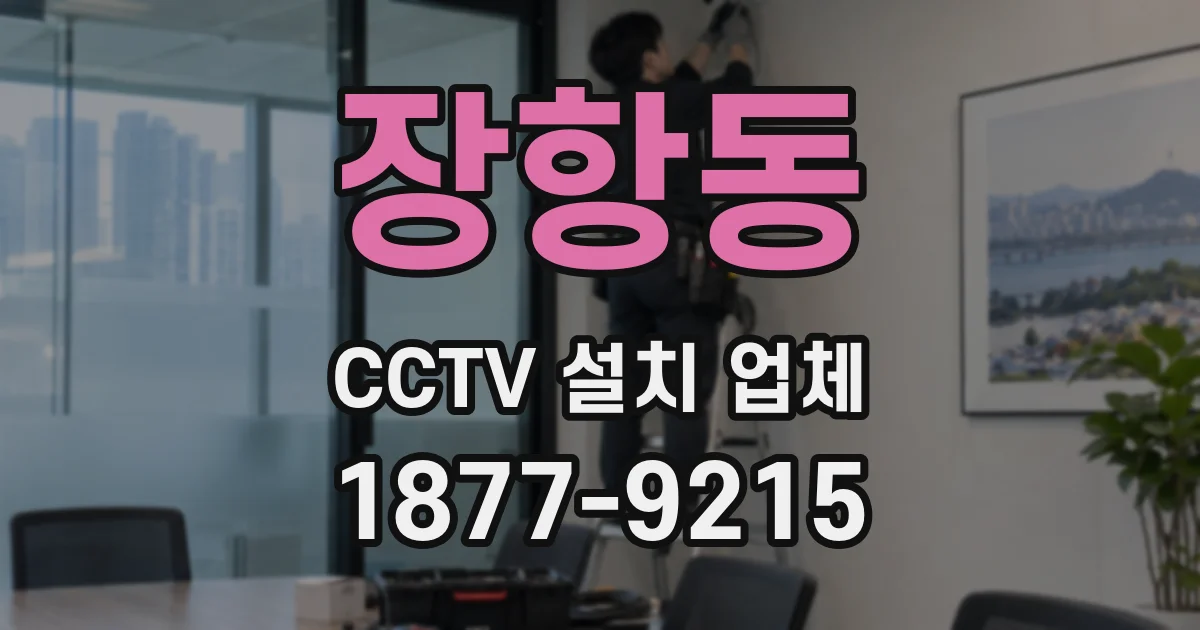 장항동 CCTV 설치 업체