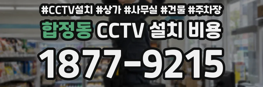 합정동 CCTV 설치 비용