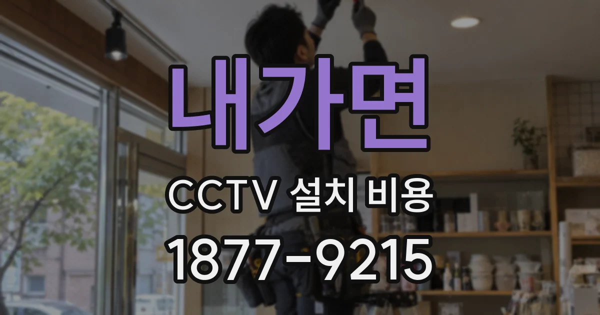 내가면 CCTV 설치 비용