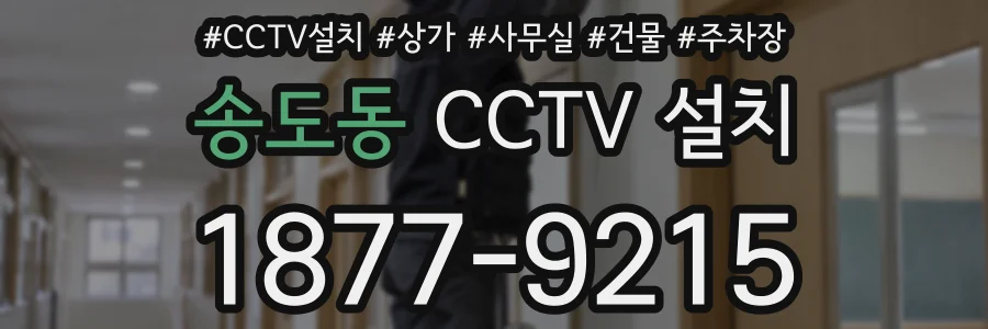 송도동 CCTV 설치