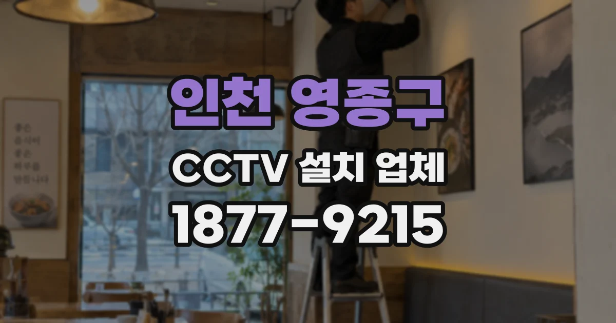 인천 영종구 CCTV 설치 업체