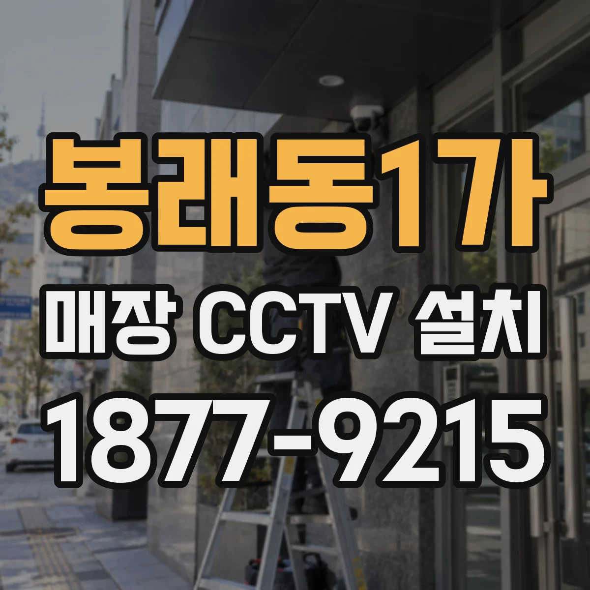 봉래동1가 매장 CCTV 설치