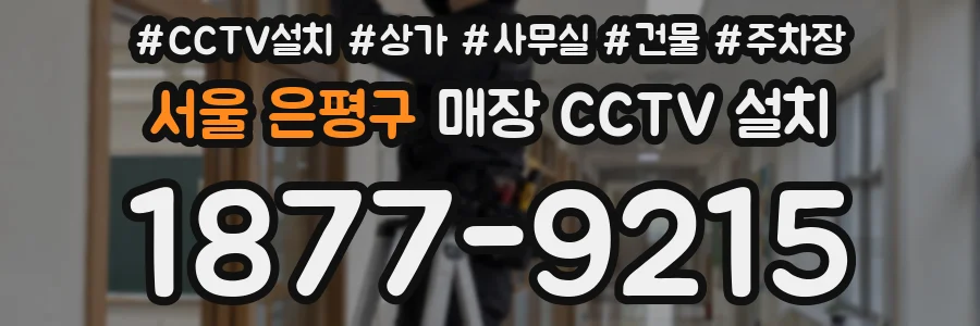 서울 은평구 매장 CCTV 설치