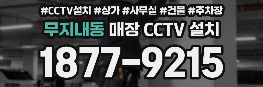 무지내동 매장 CCTV 설치