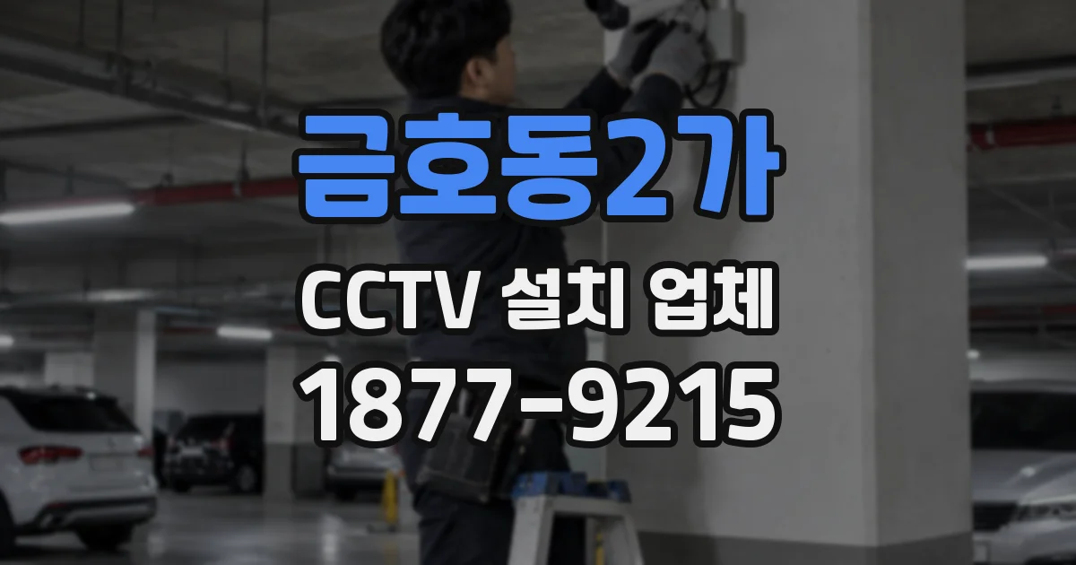금호동2가 CCTV 설치 업체