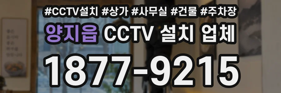 양지읍 CCTV 설치 업체