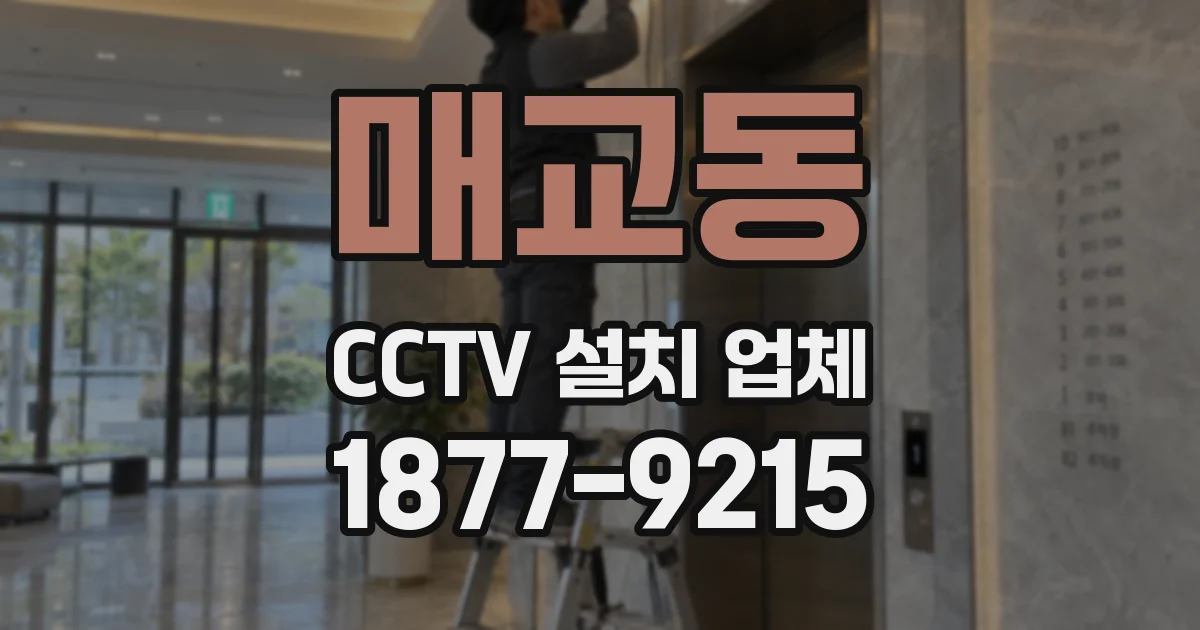 매교동 CCTV 설치 업체