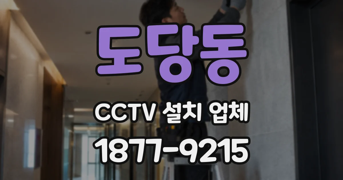 도당동 CCTV 설치 업체
