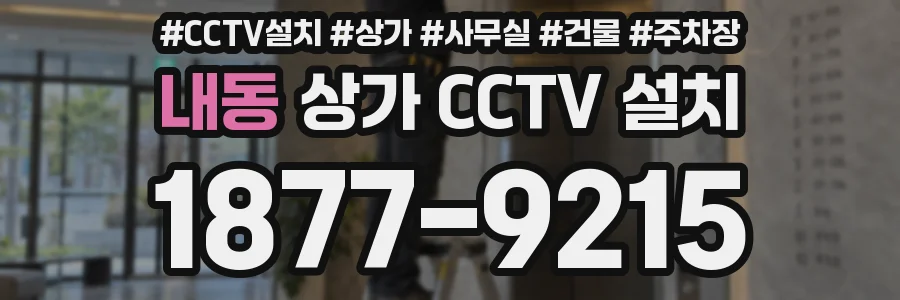 내동 상가 CCTV 설치