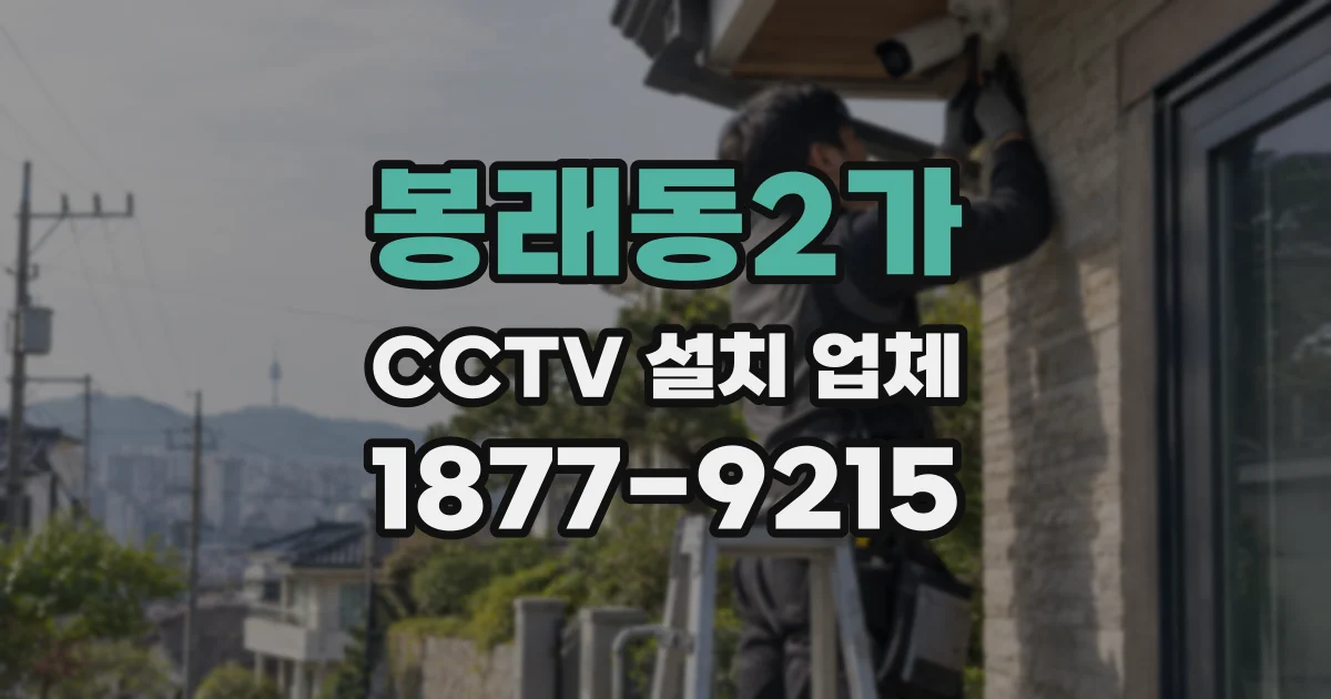봉래동2가 CCTV 설치 업체