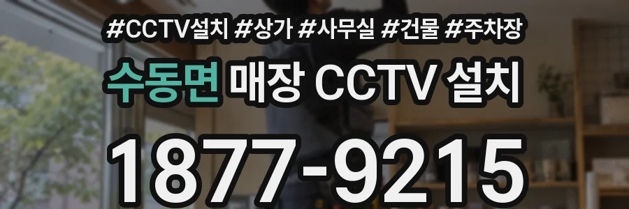 수동면 매장 CCTV 설치