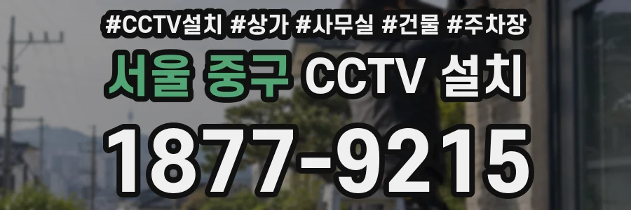 서울 중구 CCTV 설치