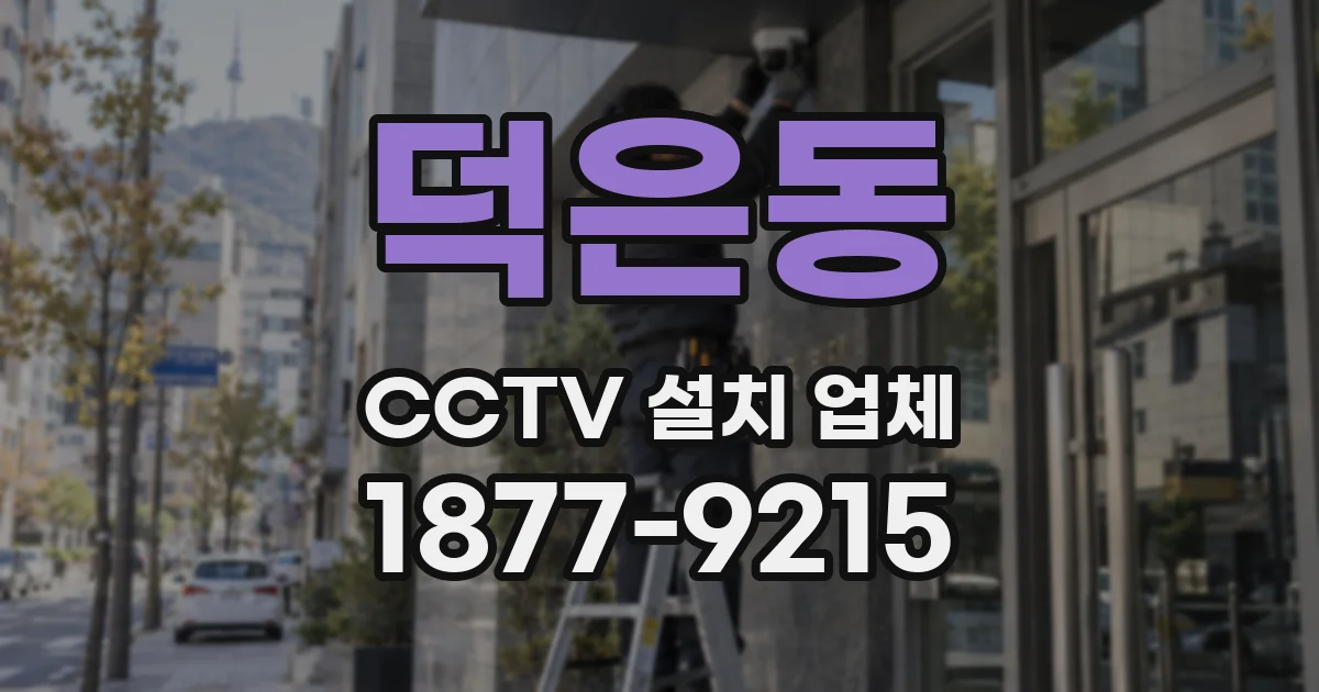 덕은동 CCTV 설치 업체