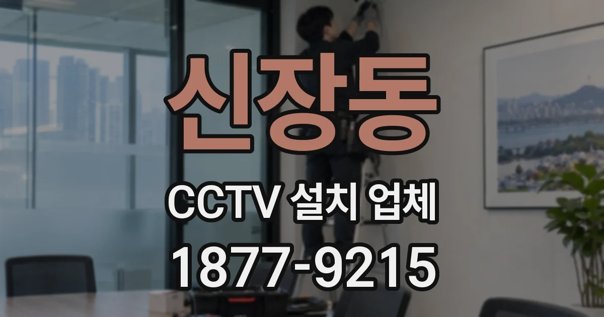 신장동 CCTV 설치 업체