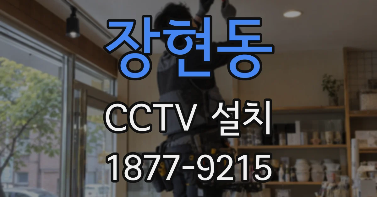 장현동 CCTV 설치