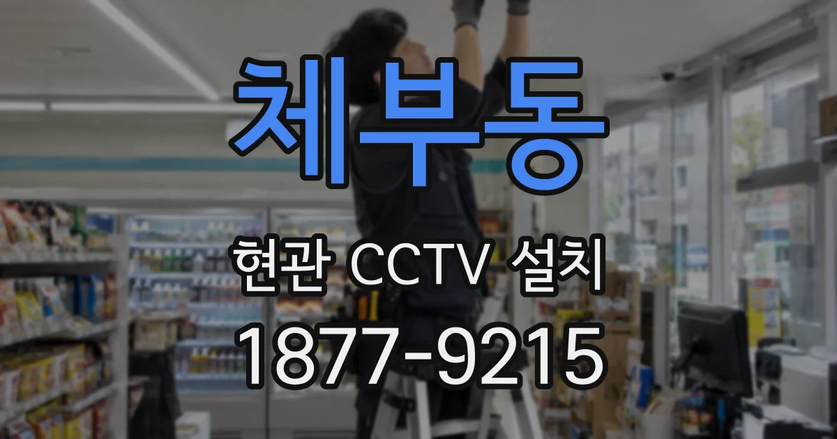 체부동 현관 CCTV 설치