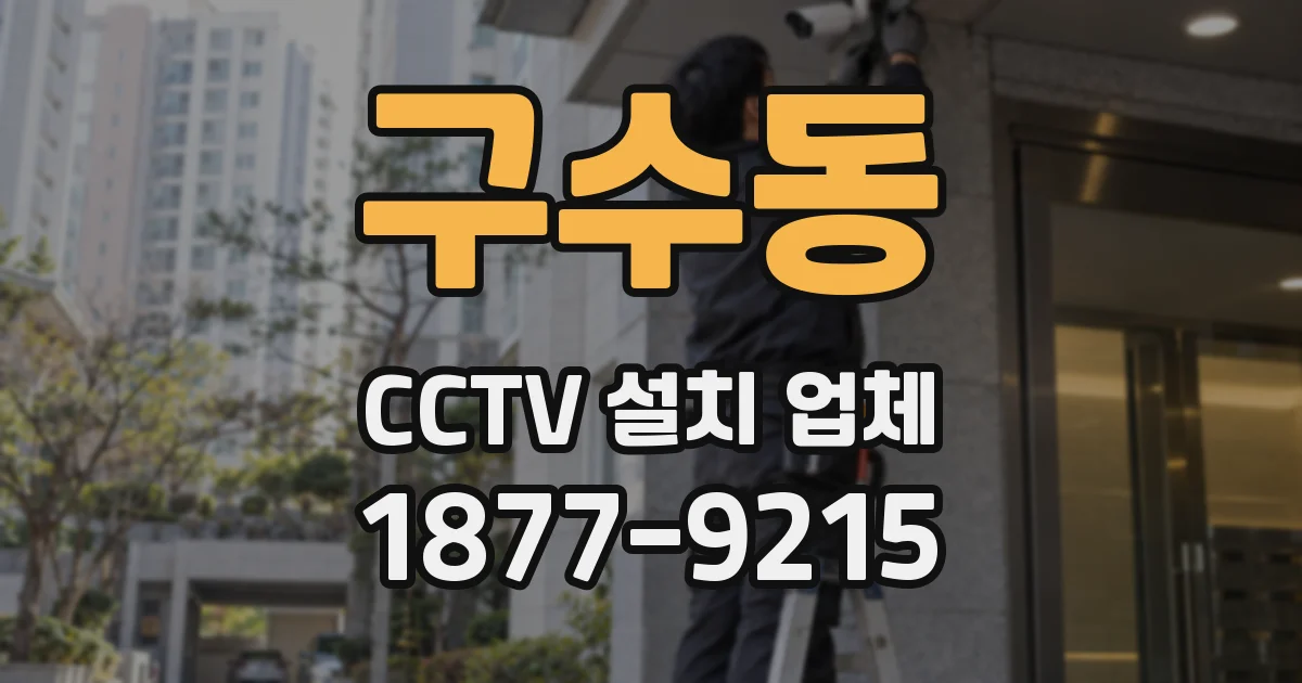 구수동 CCTV 설치 업체