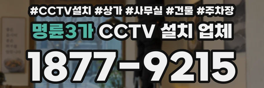 명륜3가 CCTV 설치 업체