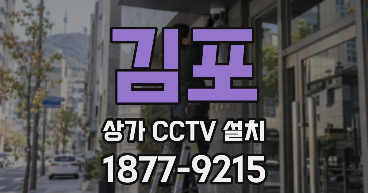 김포 상가 CCTV 설치